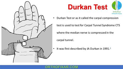 median nerve compression test durkan test|median nerve carpal tunnel exam.